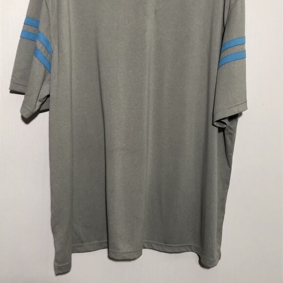 Haggar Polo Shirt Men's XXL Gray Blue Stripes Cool 18 Performance Golf Prep New - Picture 8 of 11